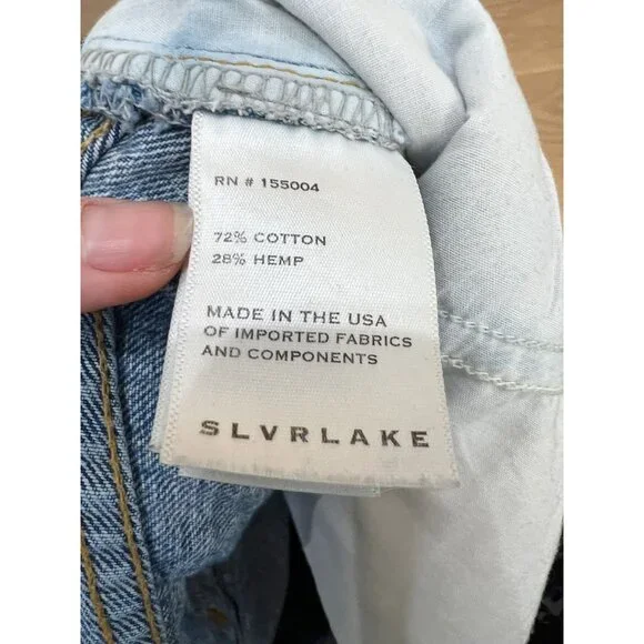 SLVRLAKE London Straight Leg High Rise Ankle Jeans is Sonoma Sz 28